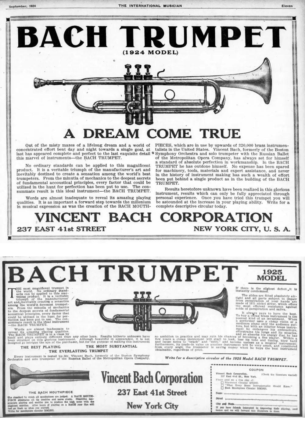 Vincent Bach Story ： Bach | 野中貿易