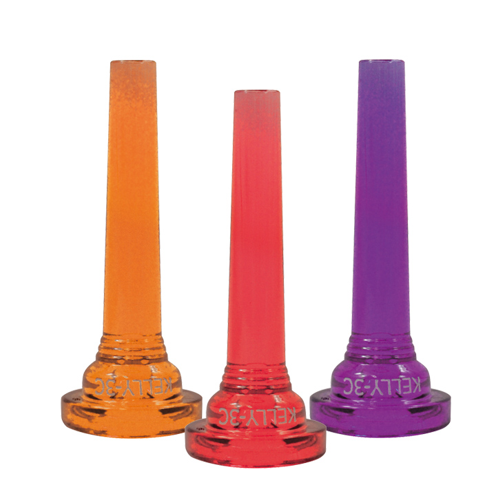 【ファッション通販】 KELLY-6-1 2AL Small-shank Trombone Baritone Lexan-Mouthpiece Crystal-Orange
