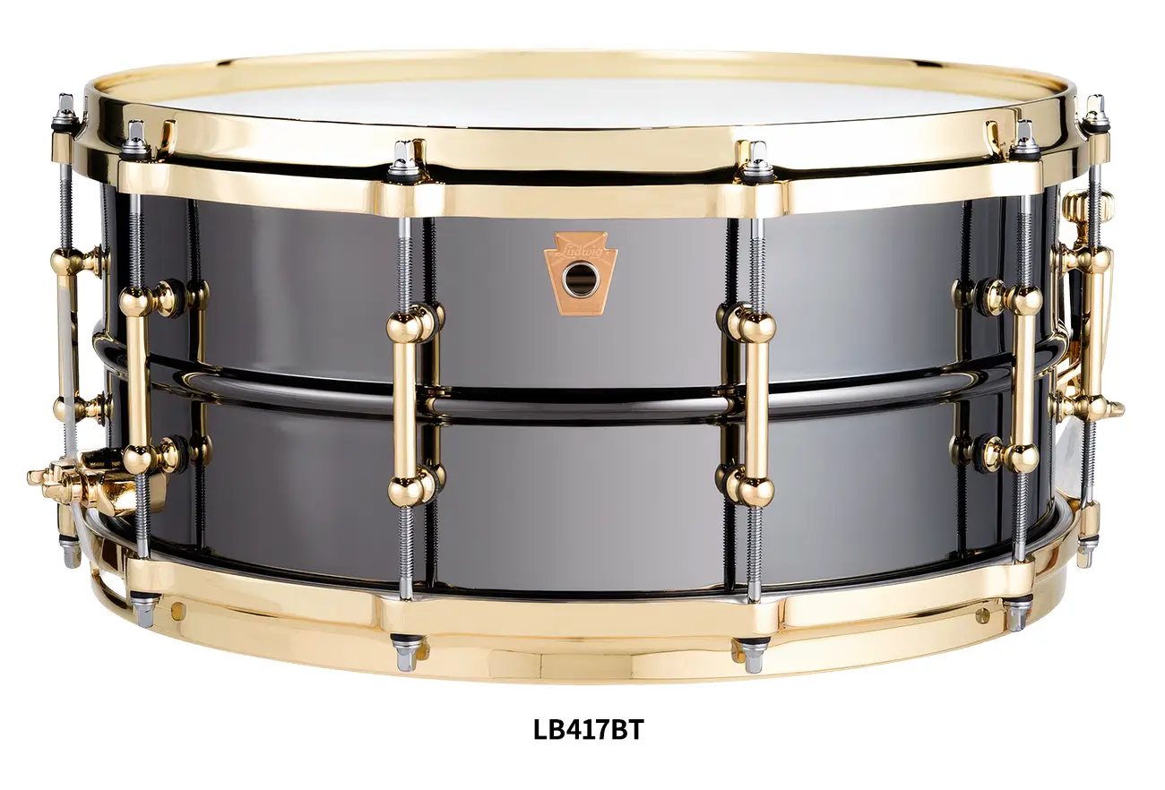 ドラムスネア⭐️ラディック（Ludwig） ブラックビューティー　ハンマード仕上げ ブラックビューティー スネアドラム｜Ludwig