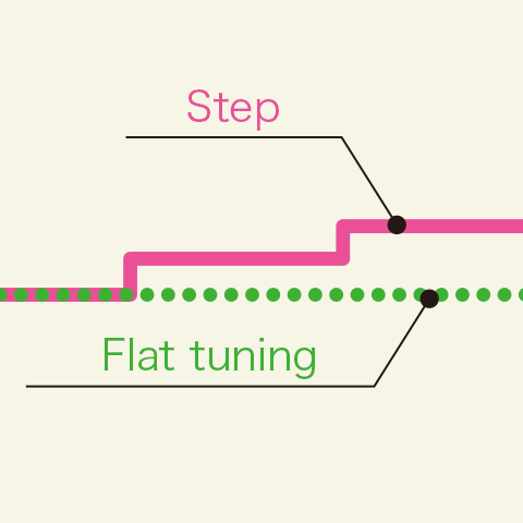 Overtones and tuning curve