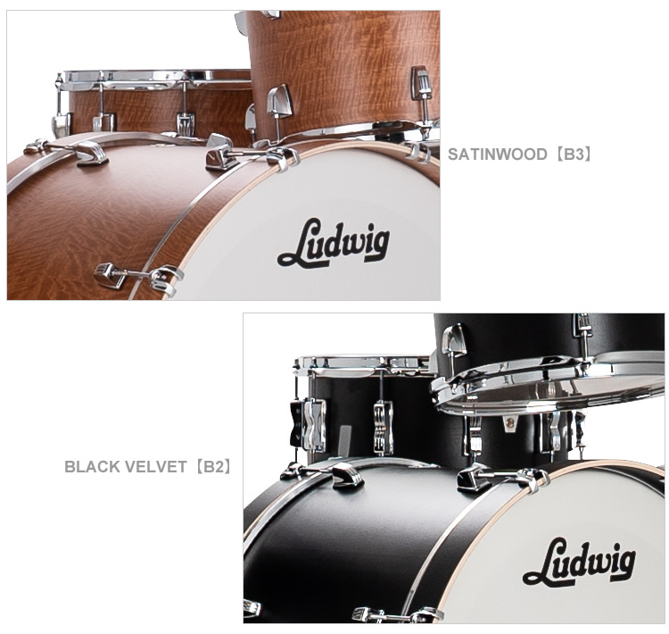 LUDWIG NEUSONIC SATINWOOD BLACK VELVET j[\jbNV[Y TeEbhAubNxxbg